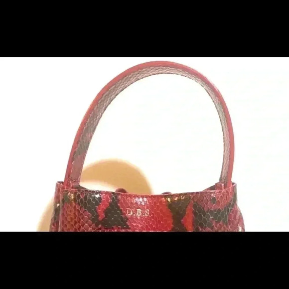 AU Printermps snakeskin print leather satchel handbag - Picture 11 of 11